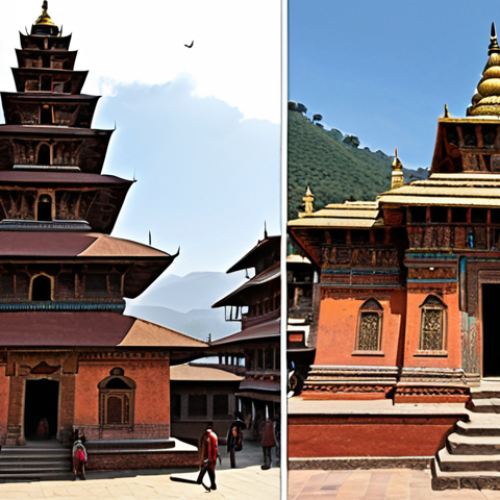 Home 4 Okay, here are two image prompts based on the provided text about Kathmandu Valley's art and architecture: