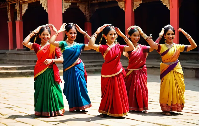 네팔의 특별한 의식과 종교 행사 - **Prompt for Dashain/Tihar Family Celebration:**
    "A heartwarming scene depicting a multi-generat...